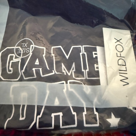 Wildfox Whimsical Jamie Game Day Cotton Blend Graphic Tee Shirt NWT XL - Picture 5 of 12